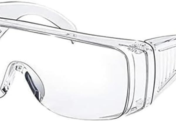 Clear Safety Glasses, Splash Proof Goggles with Anti Fog, Lab Protective Goggles, Lightweight Protective Eyewear Over Glasses Impact Scratch Resistant