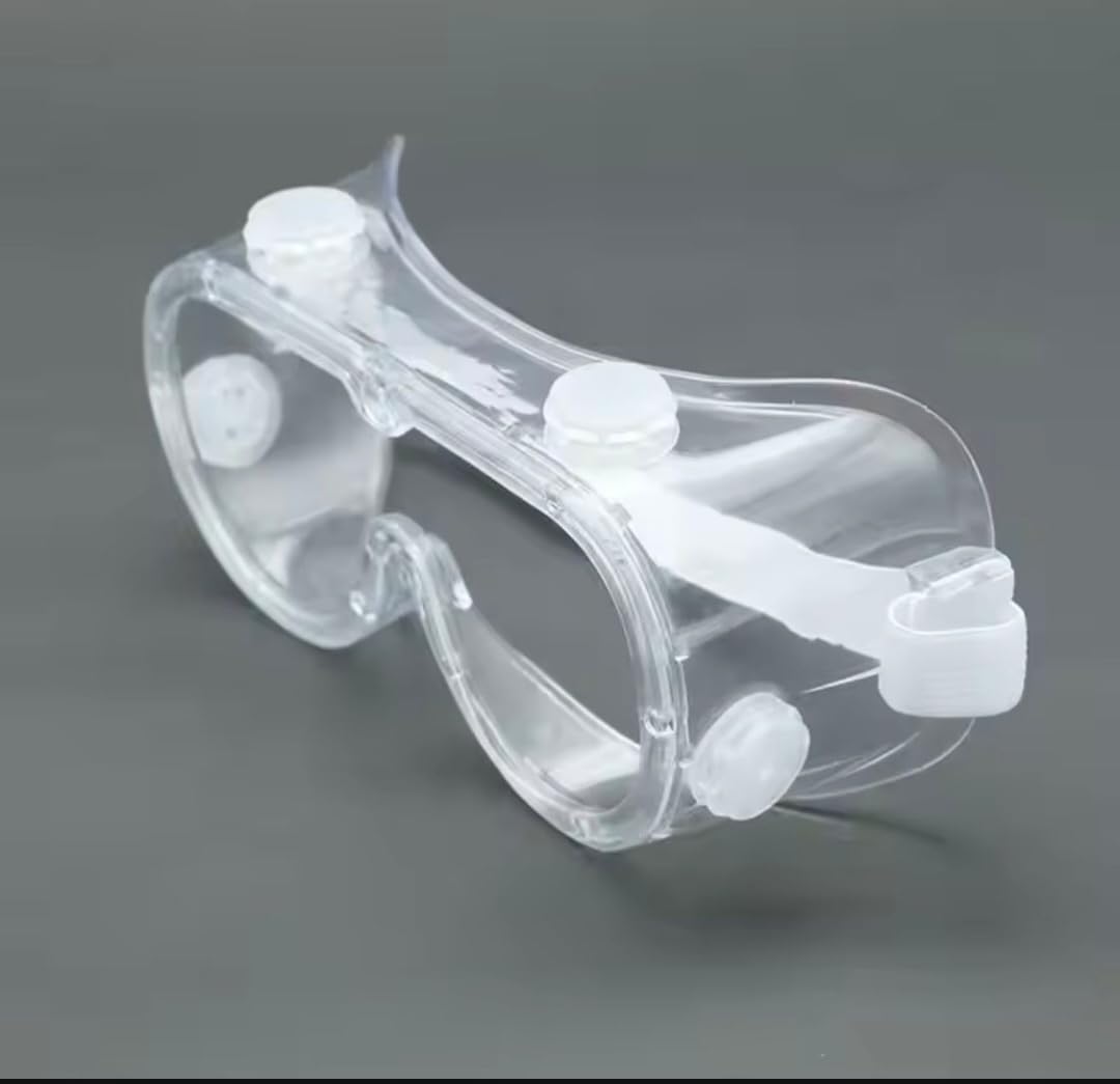 Professional Safety Goggles, Clear Anti-Fog Protective Eyewear for Laboratory, Construction, Painting