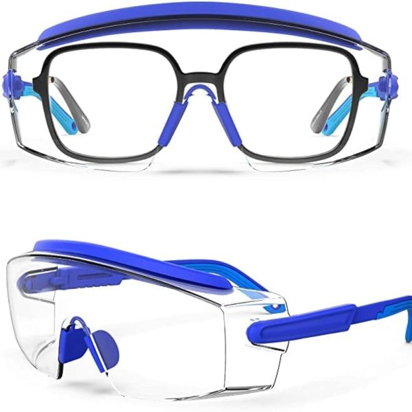 Anti Fog Safety Glasses Safety Goggles Over Glasses Protective Glasses with Anti Scratch Lenses Adjustable